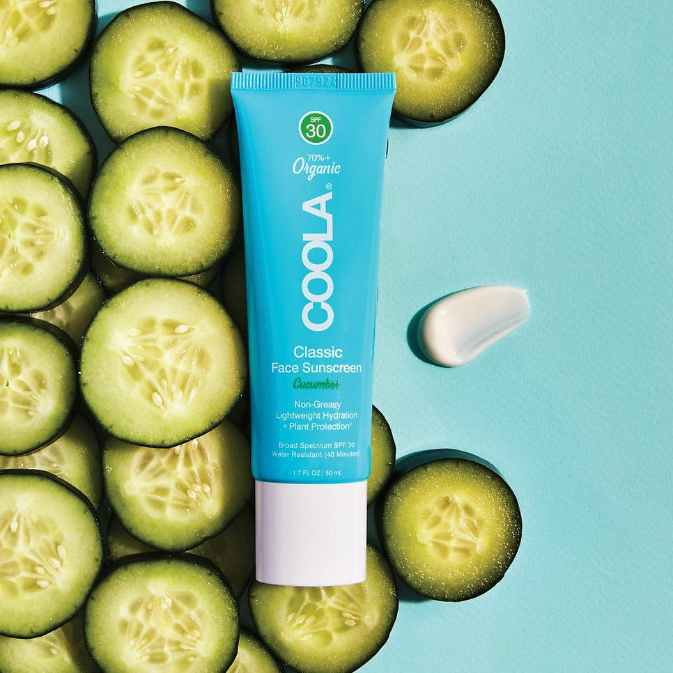 Coola Classic Face Organic Sunscreen Lotion SPF 50 - Cucumber - sugarmoonsalon