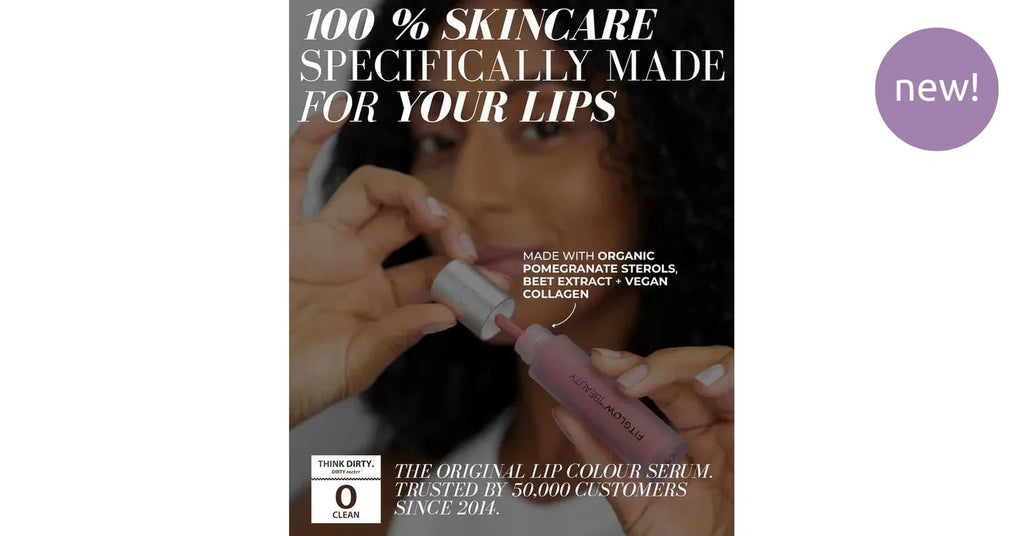 Fitglow Lip Colour Serum - Gospel with organic pomegranate sterols and beet extract.
