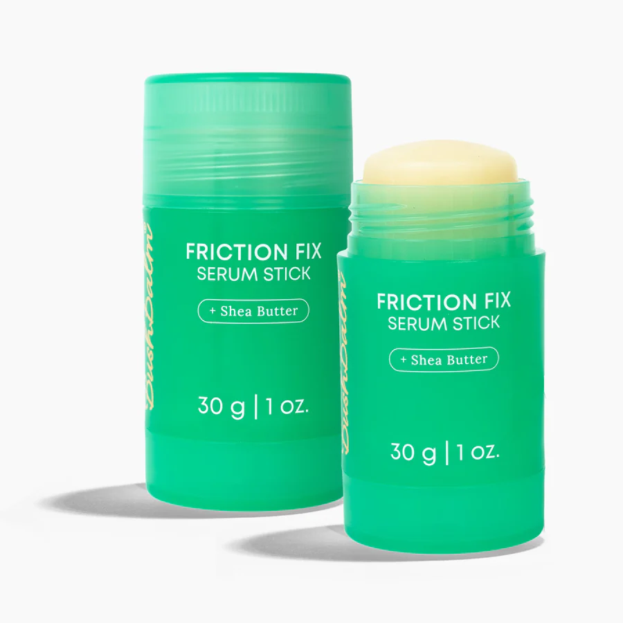 Friction Fix Serum Stick by BushBalm with Shea Butter for anti-chafing and hydration, 30g twist-up balm stick