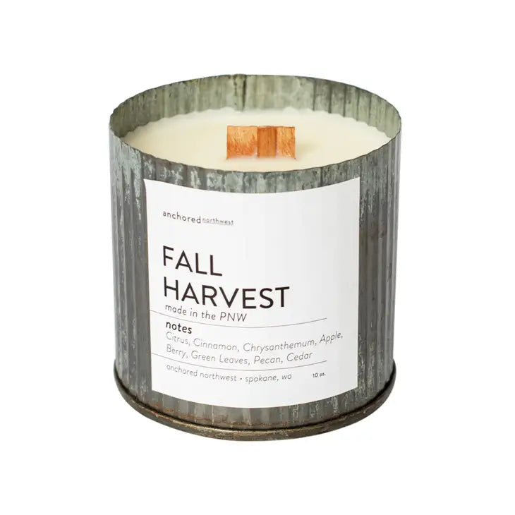 Fall Harvest Wood Wick Farmhouse Soy Candle
