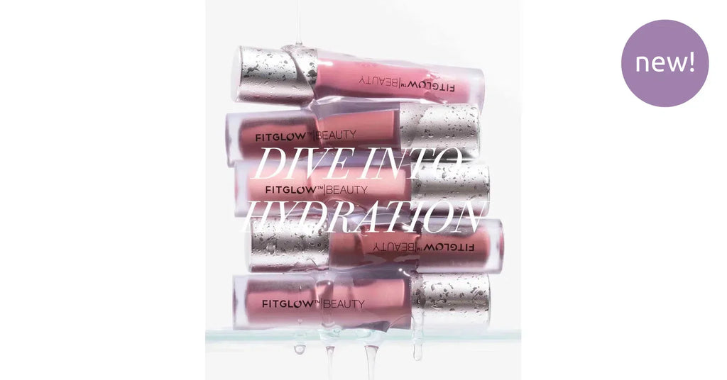 Fitglow Lip Colour Serum - Halo featured with hydrating formula bottles.
