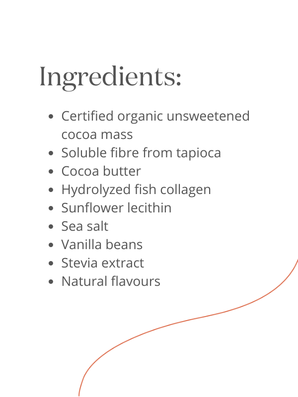 THE BEAUTY BAR: SUGAR FREE CHOCOLATE WITH MARINE COLLAGEN