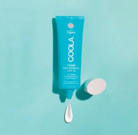 Coola Classic Face Organic Sunscreen Lotion SPF 50 - White Tea