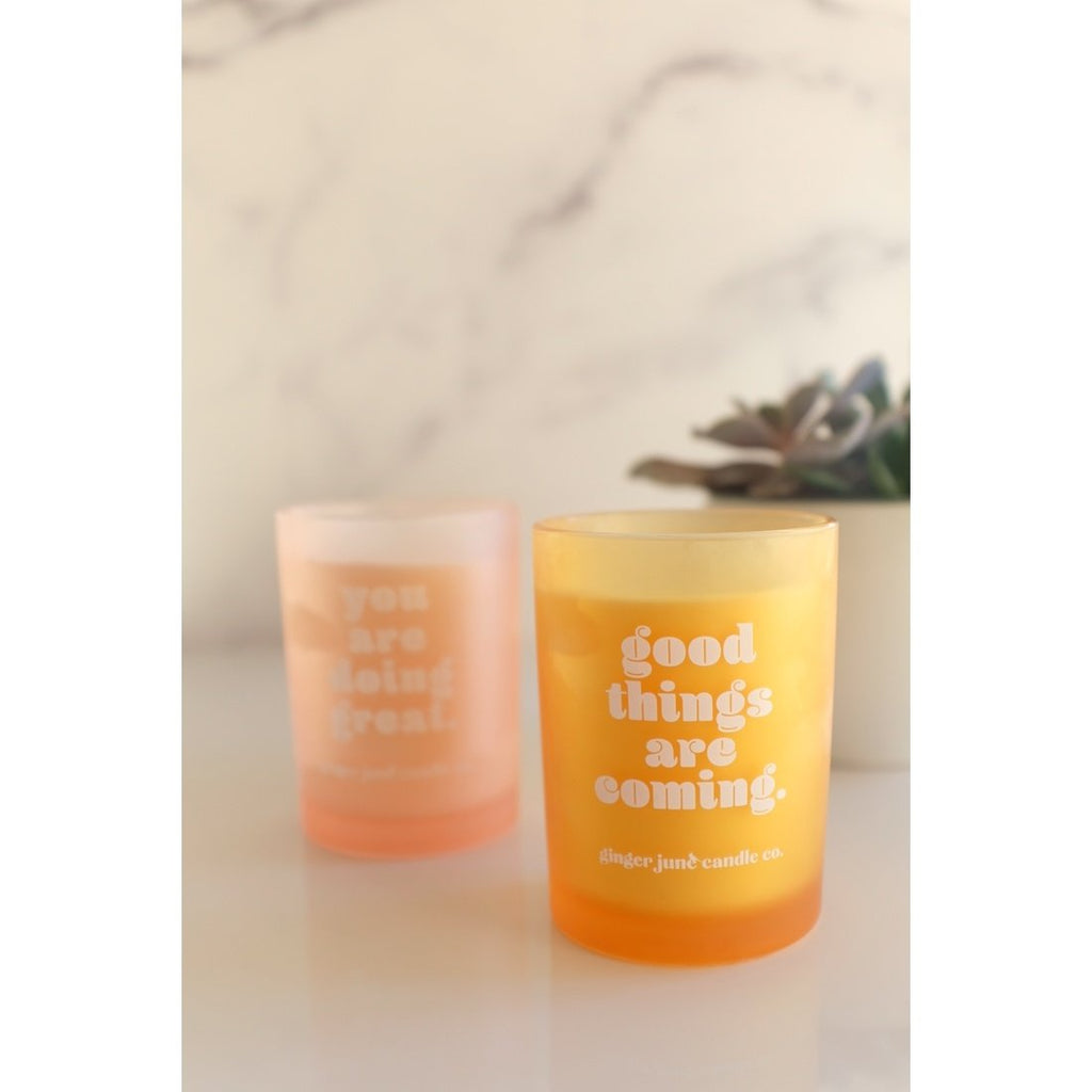 Good Things are Coming • Citrine Tumbler Candle
